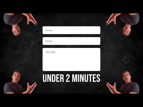 EASIEST Contact form ever (No JavaScript - HTML)