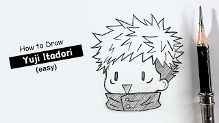 How To Draw Yuji Itadori Cute | Step By Step | Jujutsu Kaisen | Easy Drawing