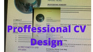Professional CV Design- Mesmerizing and enjoyable/ ETHIOPIA
