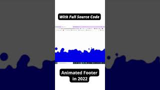 Animated Footer CSS Only in 2022 with full source code | jishaansinghal