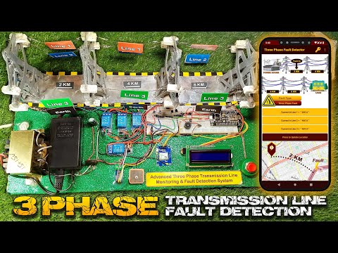 THREE PHASE TRANSMISSION LINE FAULT DETECTION | Transmission Line Fault Detection Project | FYP