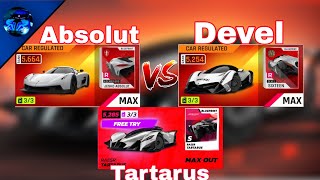 SPEED KING BATTLE!! Jesko Absolut vs Devel Sixteen vs Raesr Tartarus (Asphalt 9 China/Legends Unite)