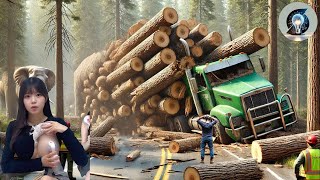 Extremely Dangerous Large Chainsaw Fastest | Agriculture Technology #29
