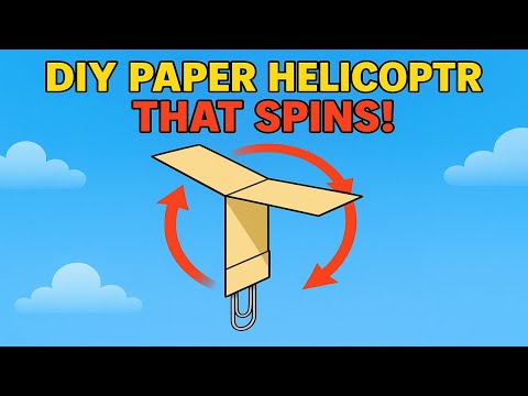 How to Make a Paper Helicopter That Spins While Falling! | Easy STEM Activity for Kids