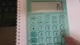 Casio MS-20UC Profit Calculation