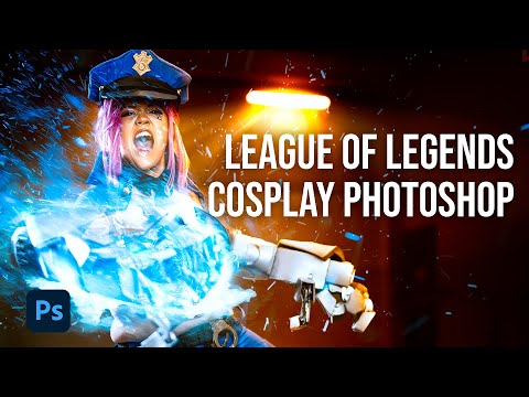 League of Legends Officer VI Cosplay Photoshop Art Full Edit