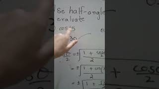 #finding ,Half angle identities of #trignometry ,#trignometryclass10 #trignometrytable #shorts #cbc