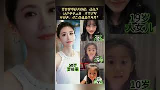 贾静雯晒四美同框！梧桐妹16岁亭亭玉立，咘咘波妞萌翻天，母女颜值集体开挂！#熱門 #老照片 #怀旧 #贾静雯 #女神