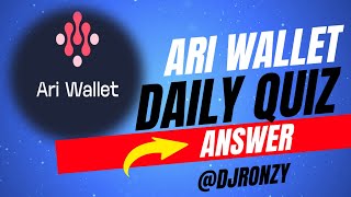 Ari wallet quiz 19 April | Ari wallet daily quiz today answer | Arichain Quiz Today 19 April