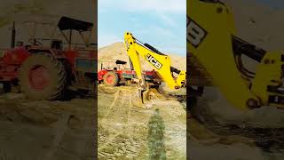 Tractor vs JCB status video 🚜||jcb tractor #shorts #youtubeshort #viral