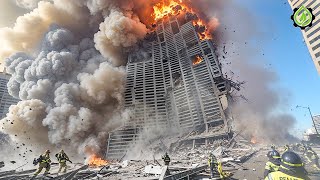 Extreme Dangerous Building Demolition Compilation | Amazing Dangerous Crane Operator Skills #21
