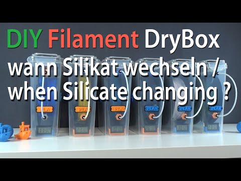 DIY Filament Dry Box - Wann Silikat wechseln / when to change silicate ?
