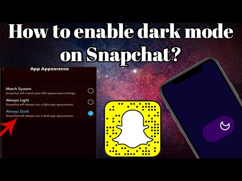 Dark mode on Snapchat // How to enable dark mode on Snapchat?
