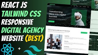💻 How to Make a Professional DIGITAL AGENCY Website Using REACT JS & TAILWIND CSS (2025)