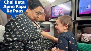 Finally Mera Beta India Aa Gaya.. Best Flight For Mom & Dadi