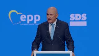 Janez Janša at the EPP Congress 2025 in Valencia