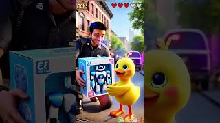The little yellow duck's robot toy has been stolen. #KINGKONG GAMING #shorts #animation