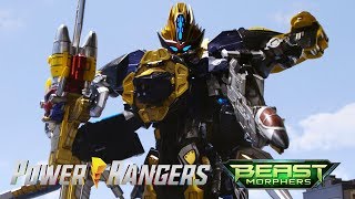 Beast-X King Ultrazord First Battle | Beast Morphers Sports Special | Power Rangers Official