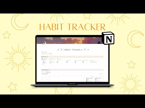 Aesthetic Notion Habit Tracker - Notionalist template | How to use it