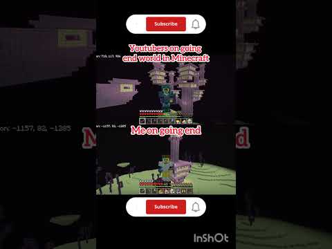 Youtubers vs me on going end world 🌍 in Minecraft 😅😅🚀#minecraft #shorts #short #relatable