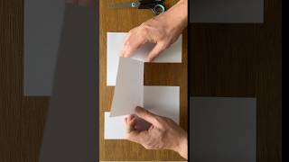 Impossible paper illusion. How to make it. #tricks #diy #craft #illusion