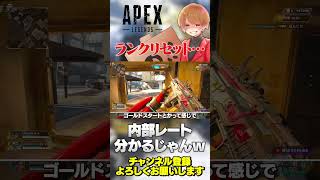 PADの方が強い？ランクリセットで内部レートが浮き彫りなるw【 APEX のったん エペ解説 】#apex #apexlegends #のったん #エペ解説 #エペ