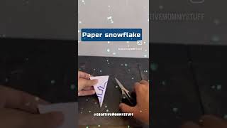 Paper snowflake #winter #craft #snowflakes #mathtricks #easymathtricks #diy #maths