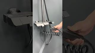 "Enhance Your Bathroom Aesthetics: Standing Bathroom Shower Set Design Showcase" #bathroomlove
