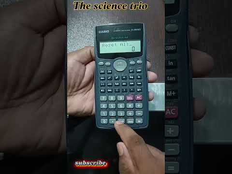 scientific calculator reset || #thesciencetrio #calculatortricks #shorts
