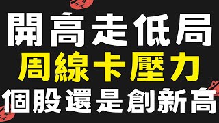 【台股】2025/07/18 開高走低局，周線卡壓力，個股還是創新高 #和椿#上詮#新日興#聯發科 |貪婪韭菜，貪婪就菜|
