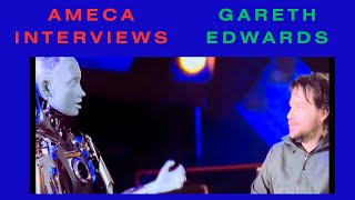 AMECA, AI Humanoid Robot Interviews Gareth Edwards, creator of “The Creator” movie!