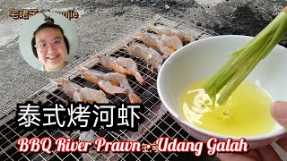 7 - 在巴刹买了1公斤RM45河虾，马上回家去烤河虾，配上自制的泰式酸辣酱  | Barbecue Prawn with Homemade Thai Sauce | 吃吃的爱系列❤️