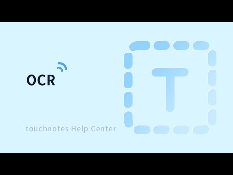 TouchNotes Function introduction OCR