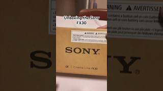 Unboxing the Sony FX30. #shorts #sonyalpha #sonyfx30
