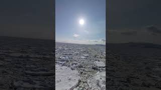 【流氷　ガリンコ号III】キター流氷！北海道紋別