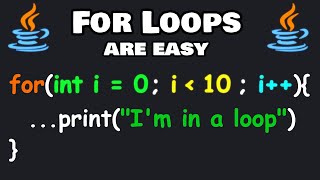 FOR LOOPS in Java are easy! 🔂