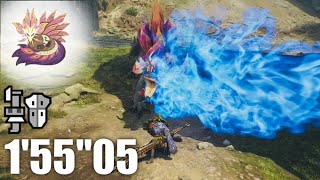 【MHWilds】チャレンジクエスト タマミツネ ガンランス ソロ 1'55"05 / あわき朱華のうつろひ心 ガンスランス ソロ