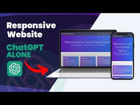 how to create Mobile Responsive Website using ChatGPT AI | CSS and HTML