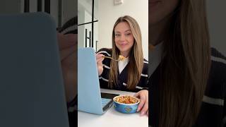 How to have an easy and high-protein desk lunch #wildplanet #tunapasta #tunasalad #tuna #shorts