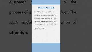 What is AIDA Model | Student Notes |