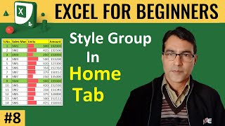 Conditional Formatting in MS Excel from Style group | MS Excel for beginners lesson 8 | format table