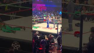 Introduction to Mr Iguana  octagon jr Aerostar WWE X AAA WORLDS COLLIDE LIVE KIA FORUM LOS ANGELES