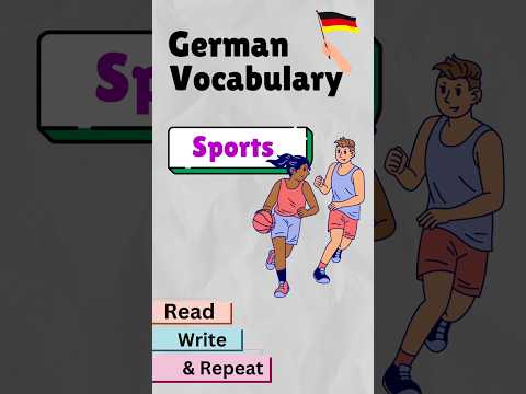 Learn Sport names in German 🇩🇪 #germanvocabulary #learngerman #germanforbeginners