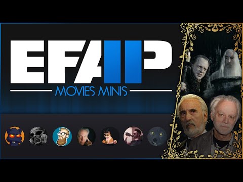 EFAP Movies - Minis - Christopher Lee's Saruman and Brad Douriff's Grima Wormtongue