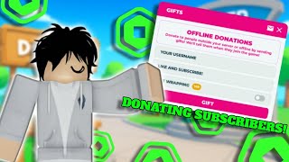 🔴LIVE🔴 Donating to Subscribers in Pls Donate! Roblox Pls Donate