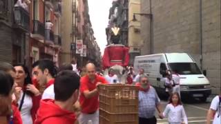 Gigantes y cabezudos in Pamplona, Spain