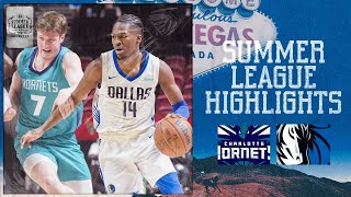 Dallas Mavericks Highlights vs. Charlotte Hornets Summer League | July 14, 2025
