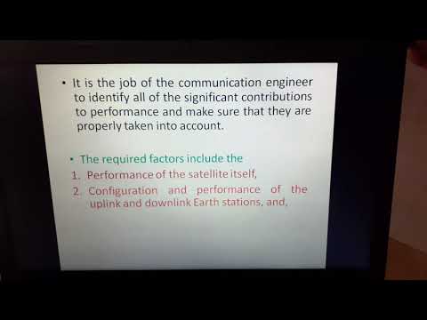 BCS Satellite link design Parameters