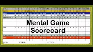 Golf - Track Improvement with Mental Game Scorecards