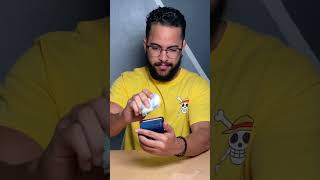 Toothpaste fixing cracked  phone#iphone #lifehack #crackedscreen #fixphone
